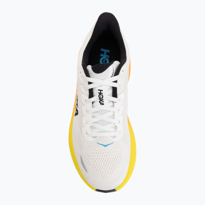 Scarpe da corsa uomo HOKA Bondi 9 Wide white/neon tangerine 5