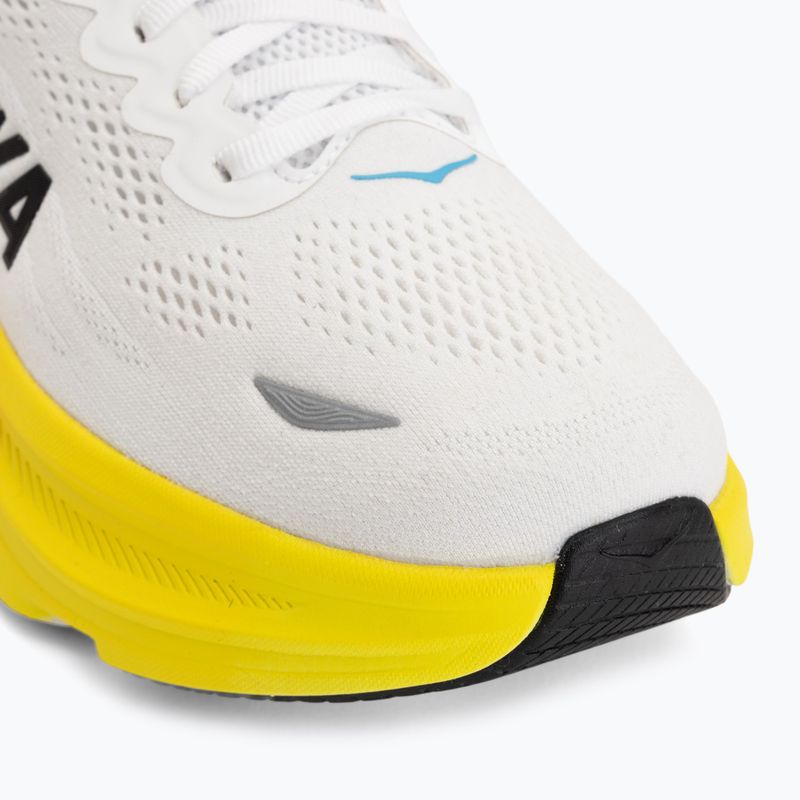 Scarpe da corsa uomo HOKA Bondi 9 Wide white/neon tangerine 7