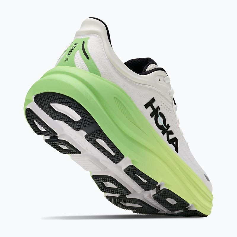 Scarpe da corsa donna HOKA Bondi 9 white/tart apple 3