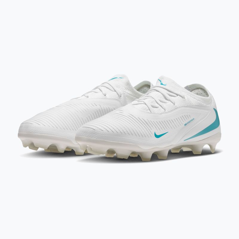 Scarpe da calcio bambino Nike Phantom 6 Low Pro Jr FG/MG white/white/dusty cactus 3