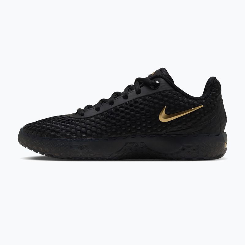 Scarpe da basket uomo Nike LeBron Witness X black/black/iron grey/metallic gold 2