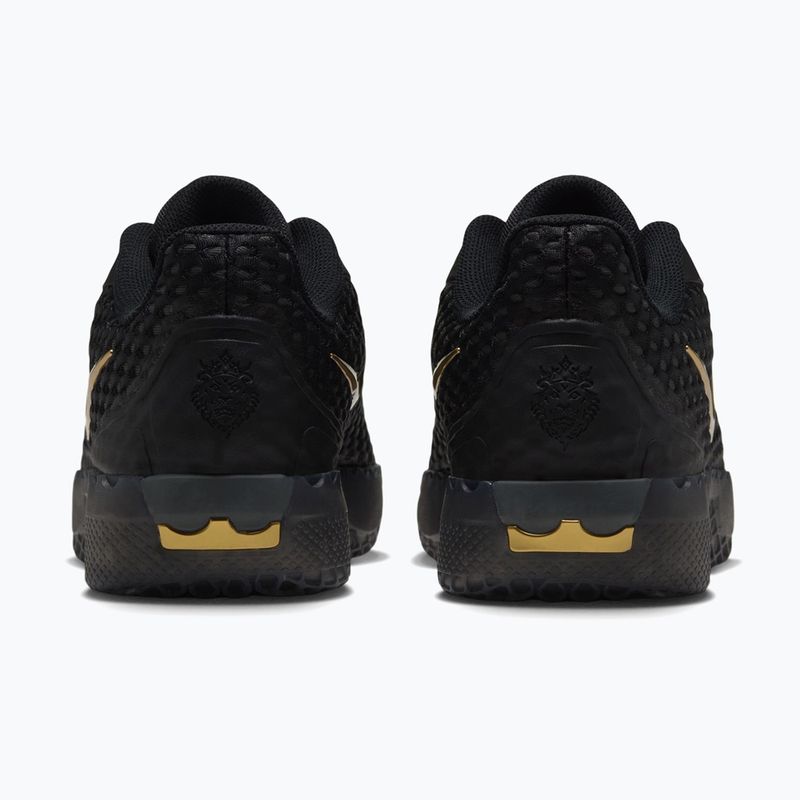 Scarpe da basket uomo Nike LeBron Witness X black/black/iron grey/metallic gold 4