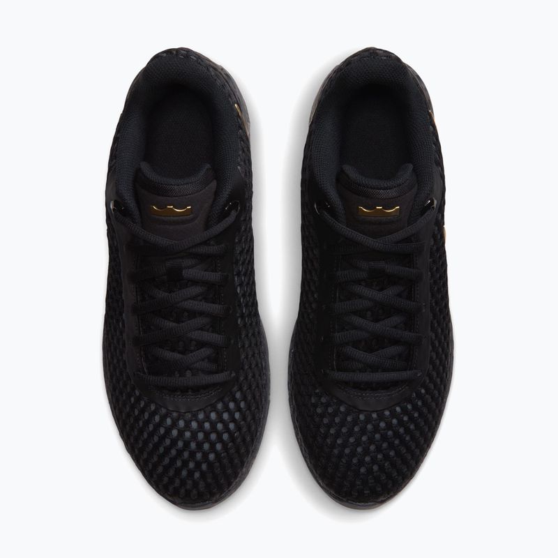 Scarpe da basket uomo Nike LeBron Witness X black/black/iron grey/metallic gold 5