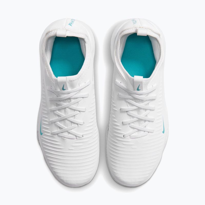 Scarpe da calcio bambino Nike Phantom 6 Low Academy Jr TF white/white/dusty cactus 3