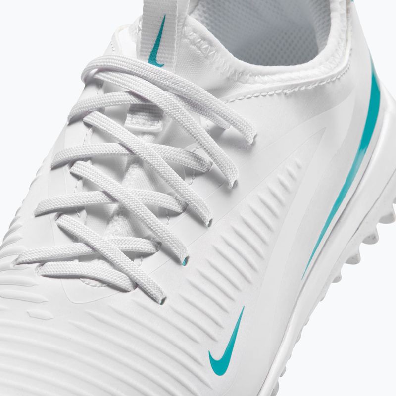 Scarpe da calcio bambino Nike Phantom 6 Low Academy Jr TF white/white/dusty cactus 5