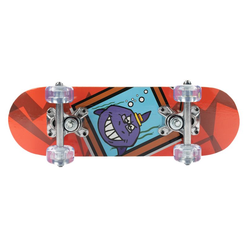 Skateboard classico per bambini Mechanics Mini 17 arancione
