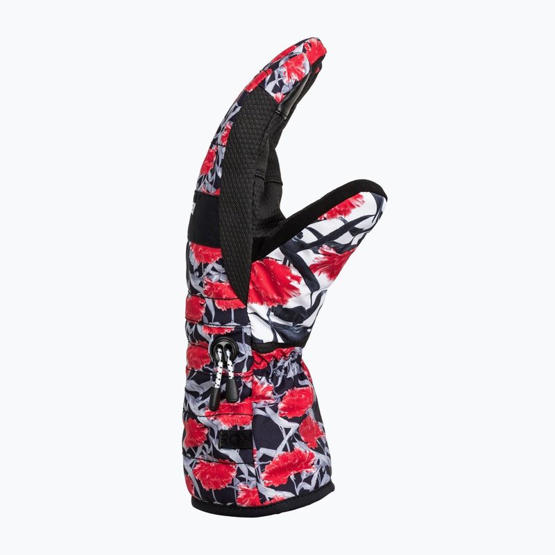 Guanti da snowboard da donna ROXY Cynthia Rowley nero/bianco/rosso 8