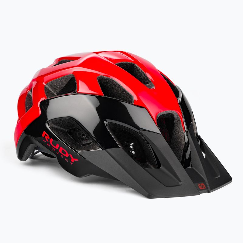 Casco da bici Rudy Project Crossway nero/rosso lucido