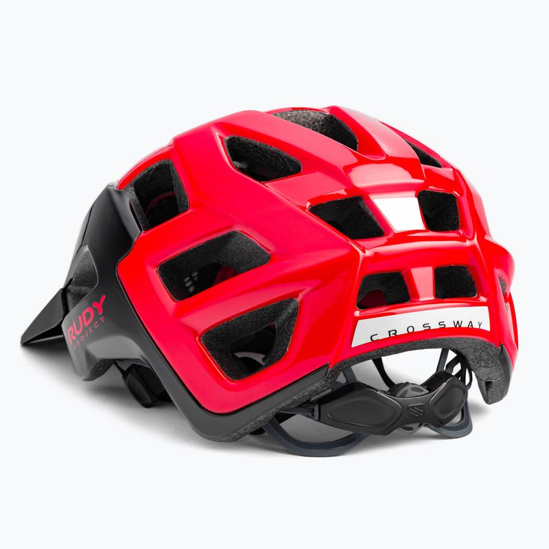 Casco da bici Rudy Project Crossway nero/rosso lucido 4