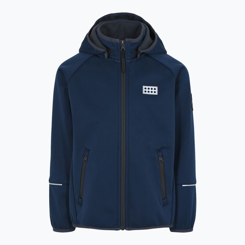 Giacca softshell da bambino LEGO Lwsky 764 navy e grigio