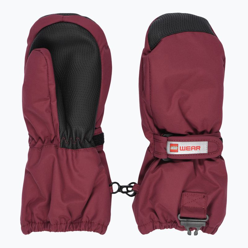 Guanti da sci per bambini LEGO Lwatlin 706 bordeaux 6