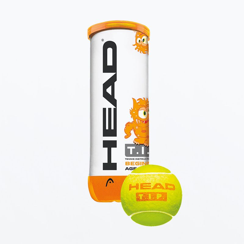 Palline da tennis per bambini HEAD Tip Orange 3 pz. arancione