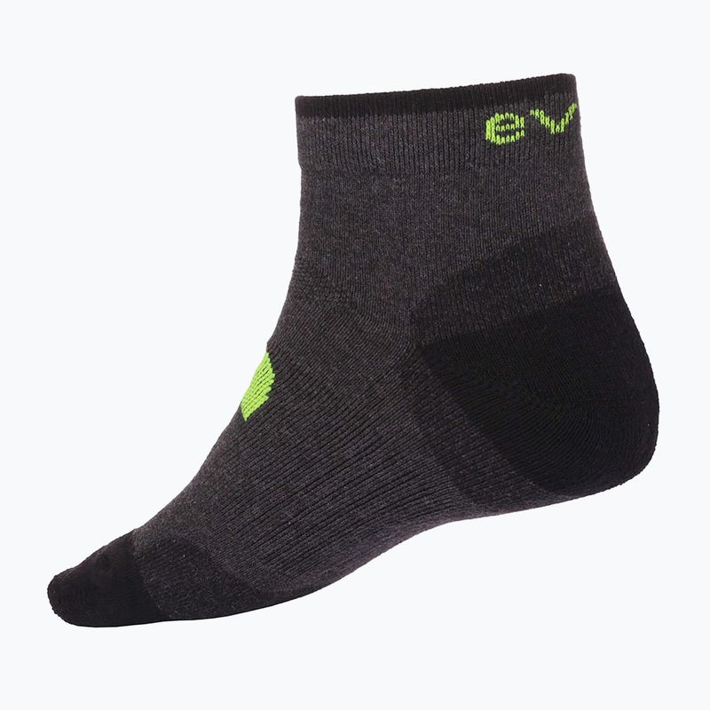 Calzini Evoq Trainer grafite/nero/giallo 5
