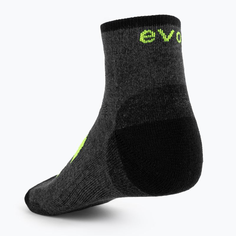 Calzini Evoq Trainer grafite/nero/giallo 2