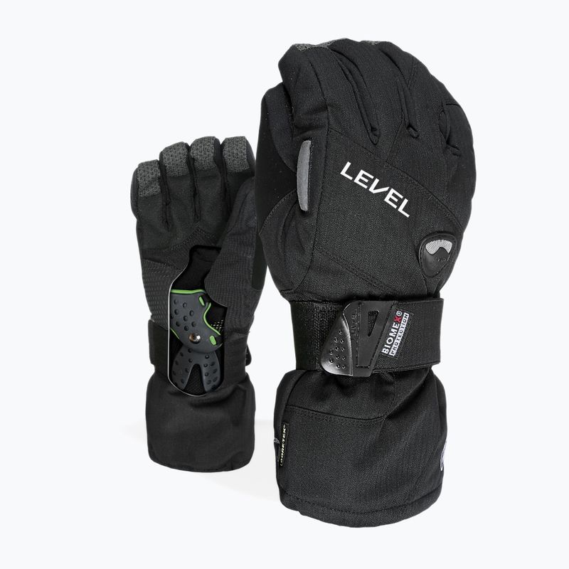 Guanti da snowboard Level Half Pipe Gore-Tex da uomo 2021 nero 7