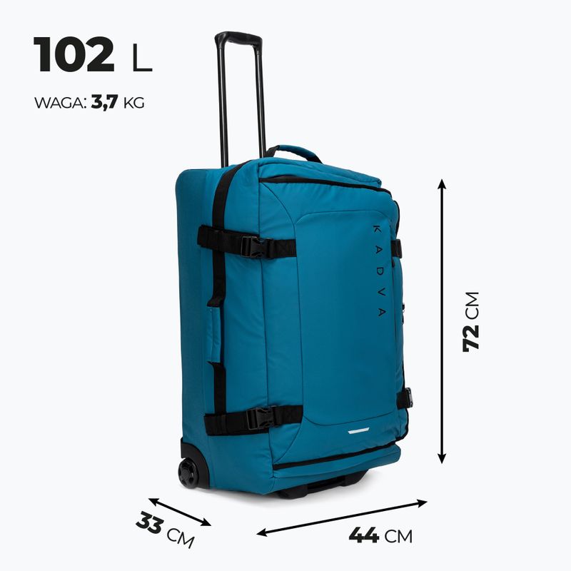 Valigia da viaggio grande KADVA Lazio 102 l blu 3