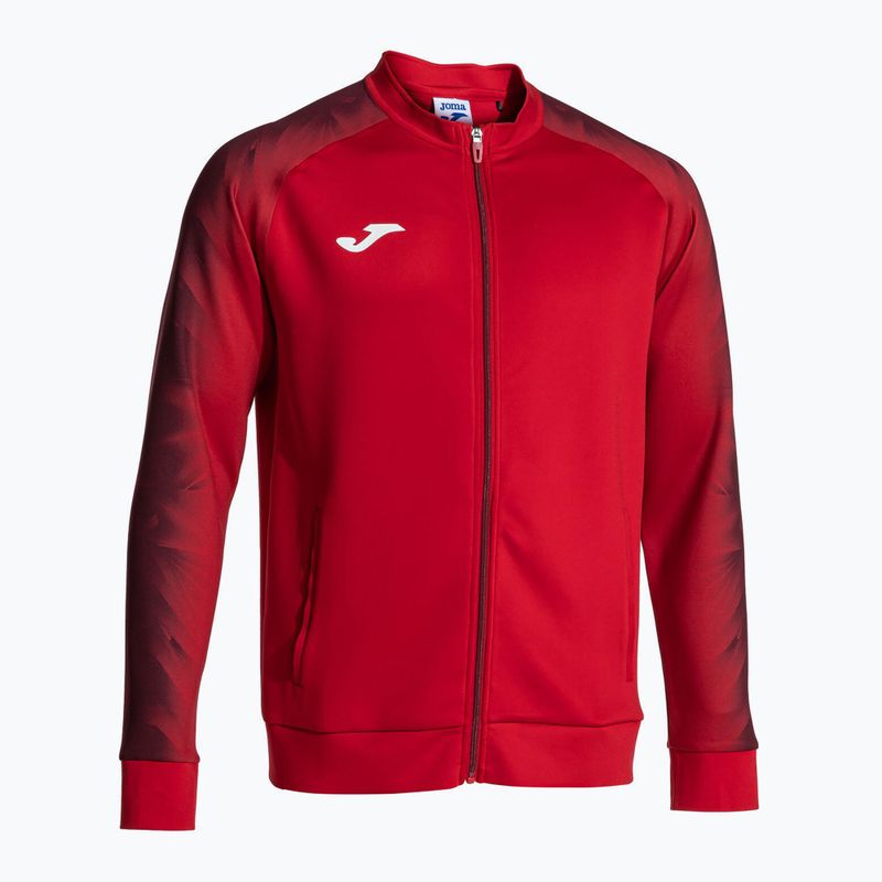 Felpa da running Joma Elite XI Full Zip da uomo, rosso 2