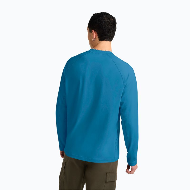 Maglia a maniche lunghe da uomo Jack Wolfskin Prelight Trail Crew aurora blue 3