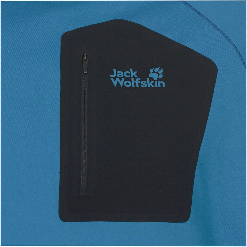 Maglia a maniche lunghe da uomo Jack Wolfskin Prelight Trail Crew aurora blue 7