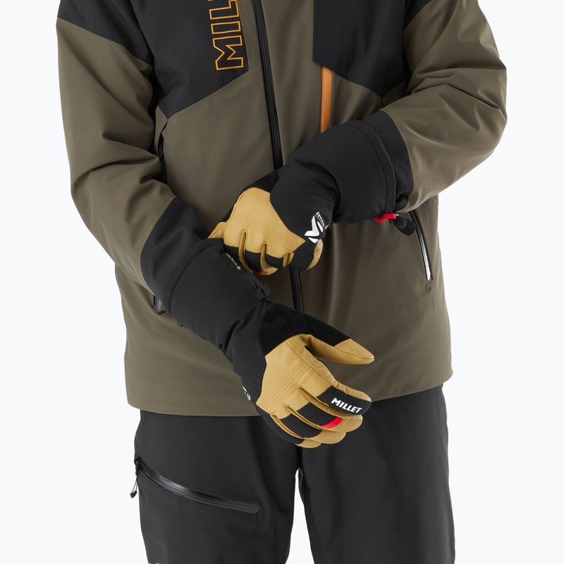 Guanti da sci da uomo Millet Cosmic GTX brown 7