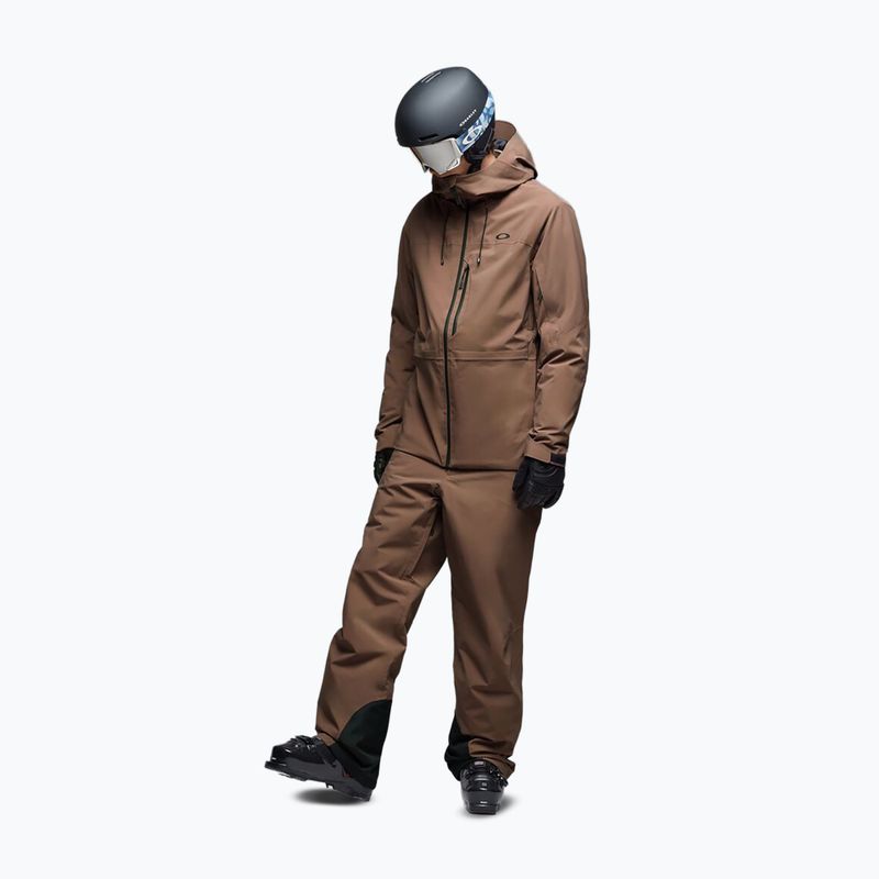 Pantaloni da sci da uomo Oakley Canopy Insulated dark umber 2