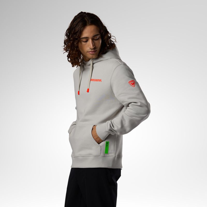 Felpa da uomo Rossignol Hero Hoodie light grey 4