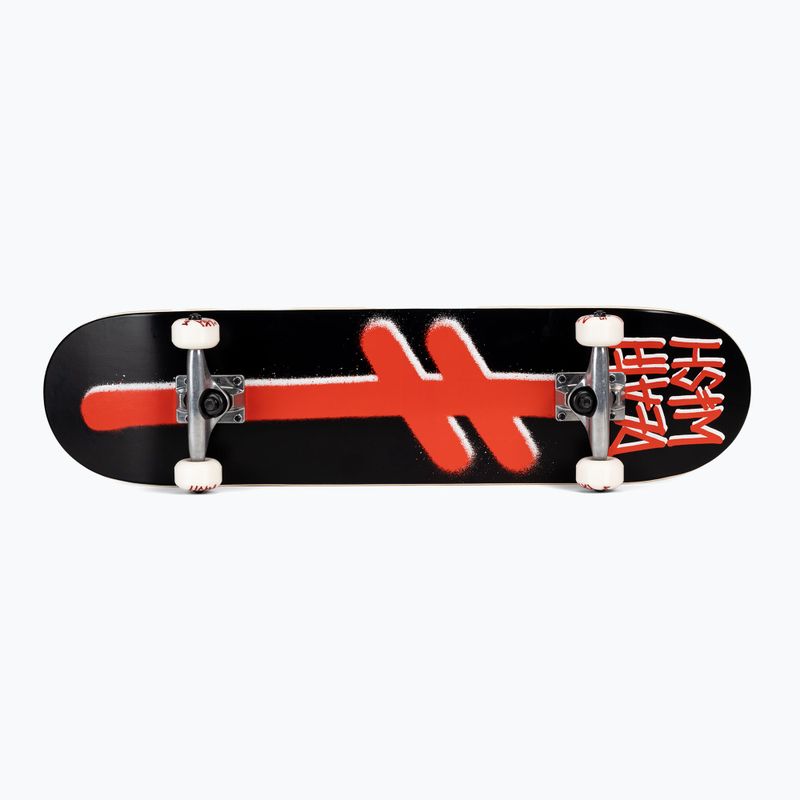 Deathwish Gang Logo skateboard classico nero/rosso