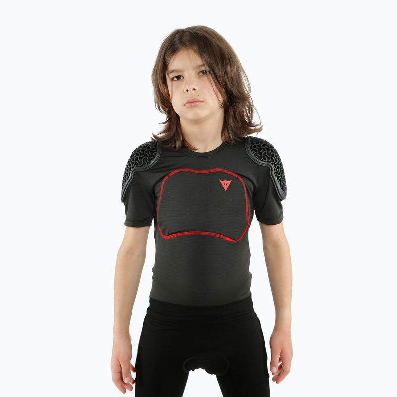 Maglia da ciclismo per bambini con protezioni Dainese Scarabeo Pro nero 3