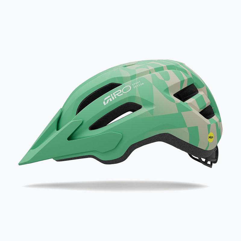 Casco da bici per bambini Giro Fixture II MIPS matte green rush 2