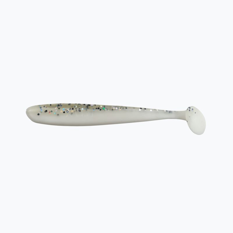 Relax Bass 3 Esca in gomma laminata 4 pezzi trasparente/nero/ologramma glitter/bianco