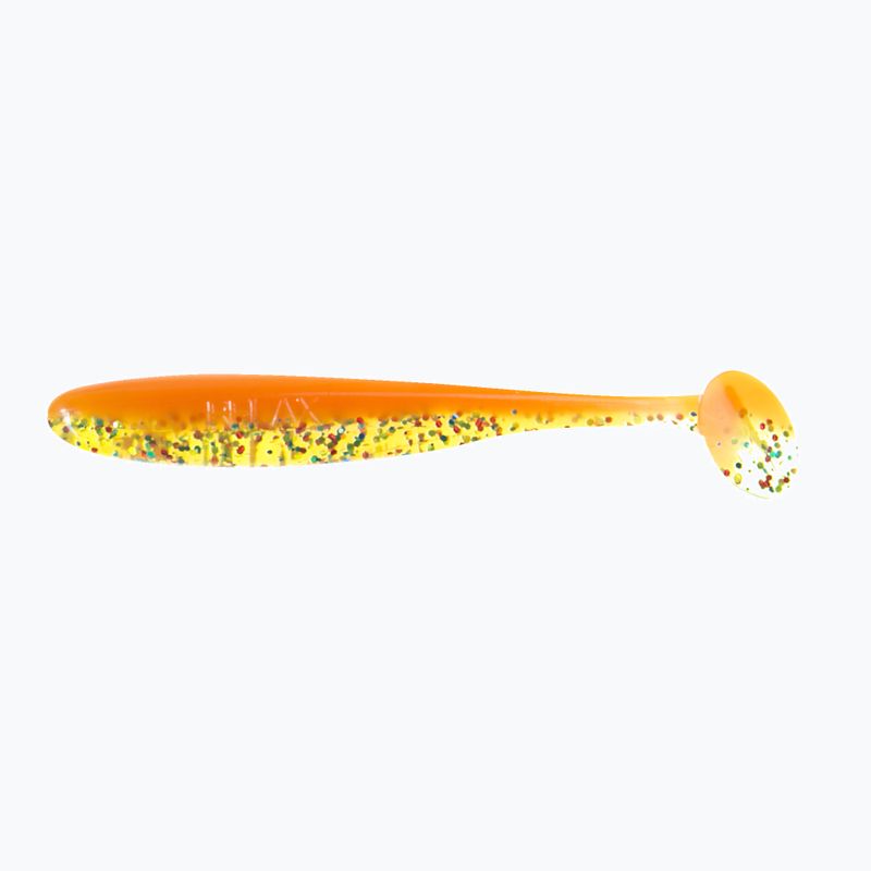 Relax Bass 3 Esca in gomma laminata 4 pezzi chartreuse/multi glitter/orange