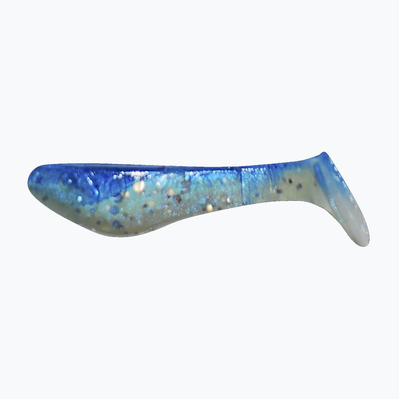 Esca in gomma Relax Zoccolo 1 Standard 8 pezzi blu/blu perlato-argento glitterato