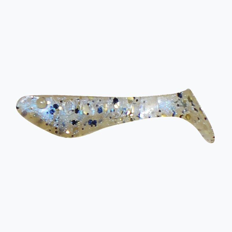 Esca in gomma Relax Zoccolo 1 Standard 8 pezzi blu perla/oro nero glitterato