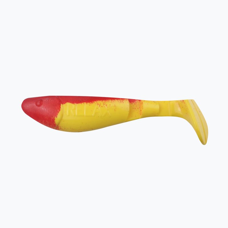 Esca in gomma Relax Hoof 2,5 Standard 4 pezzi rosso/giallo