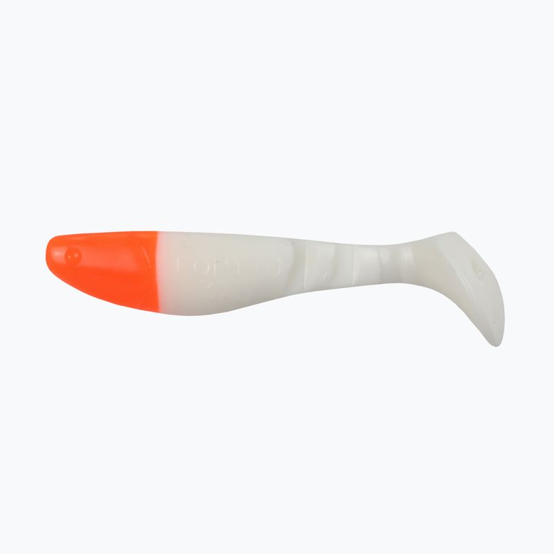Esca in gomma Relax Hoof 3 Head 4 pezzi bianco/arancio