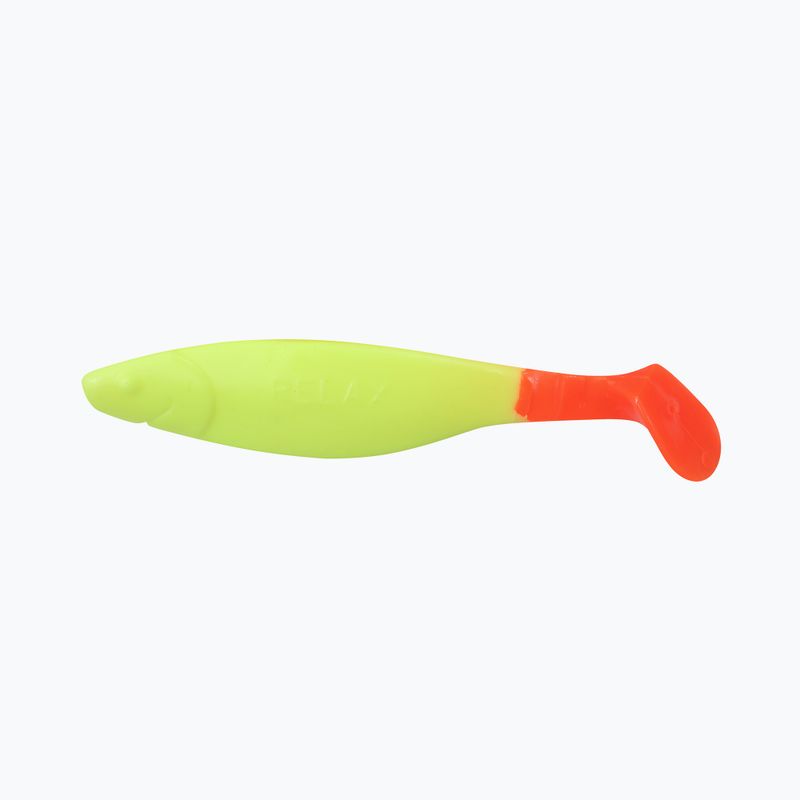 Esca in gomma Relax Zoccolo 4 Coda 4 pezzi seta super rosso