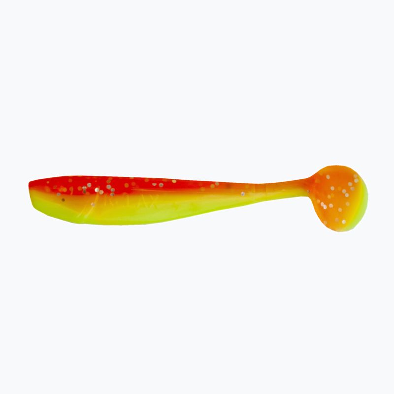 Relax Kingshad 3 Esca in gomma laminata 4 pezzi arancio/argento glitter/seta