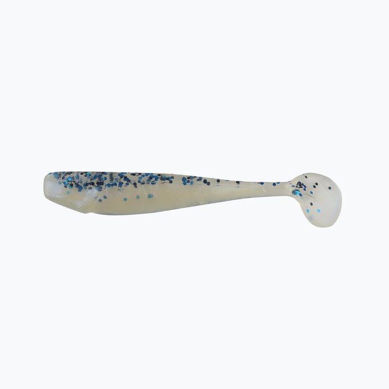 Relax Kingshad 3 Esca in gomma laminata 4 pezzi chiaro/nero/blu glitter/blu perla