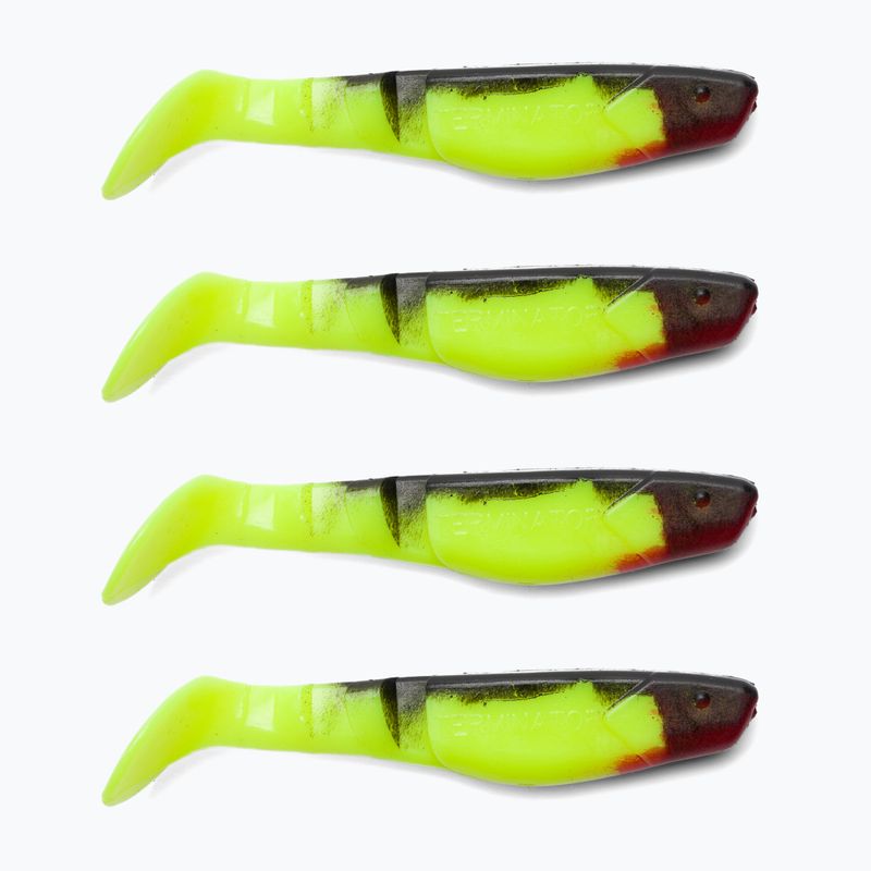 Esca in gomma Relax Terminator 3 Standard 4 pezzi nero/seta
