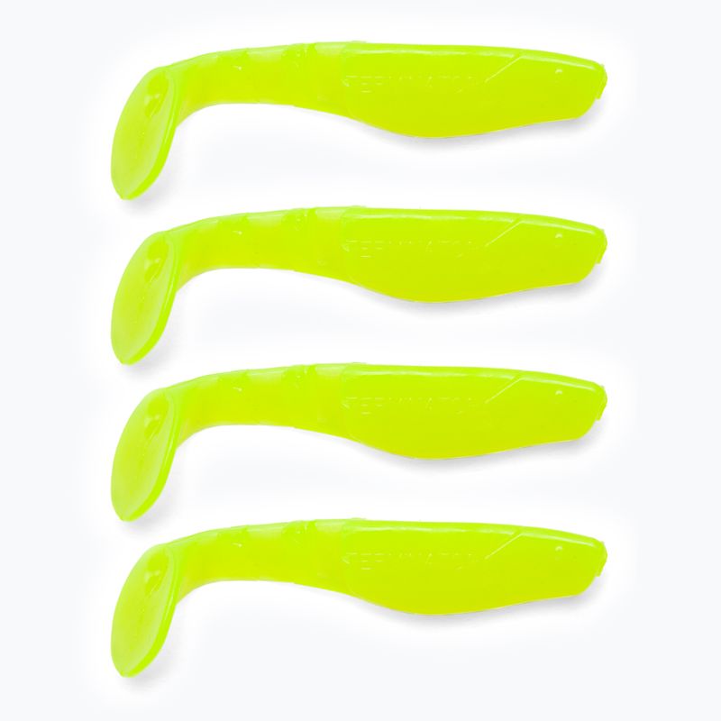 Esca in gomma Relax Terminator 3 Standard 4 pezzi chartreuse
