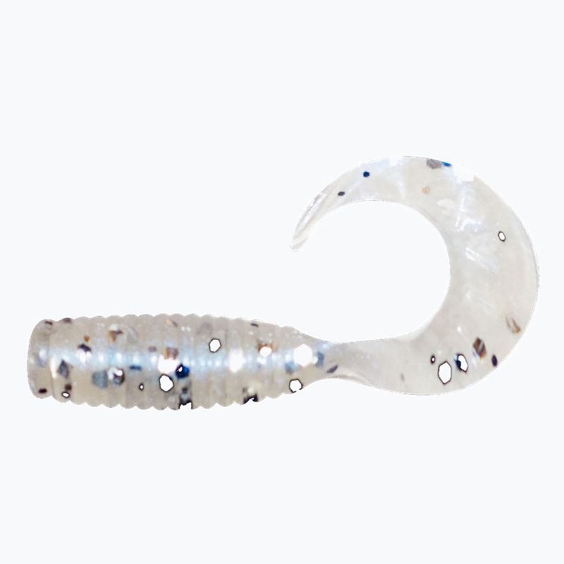 Esca in gomma Relax Twister VR1 Standard 8 pezzi blu perla-argento, nero glitterato