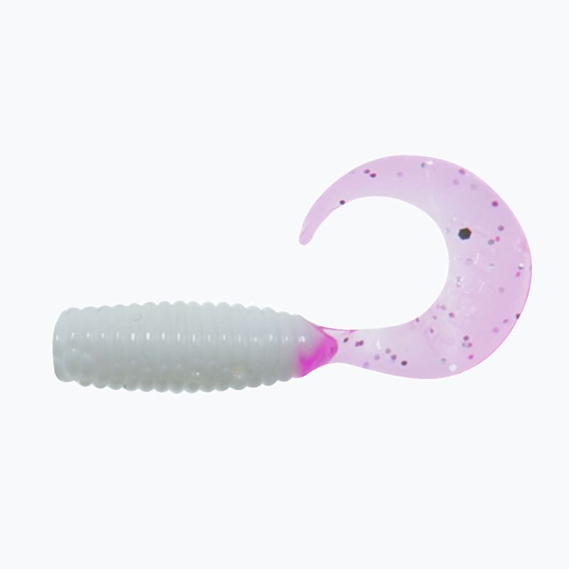 Esche in gomma Relax Twister VR1 Standard 8 pezzi bianco/rosa/argento glitterato