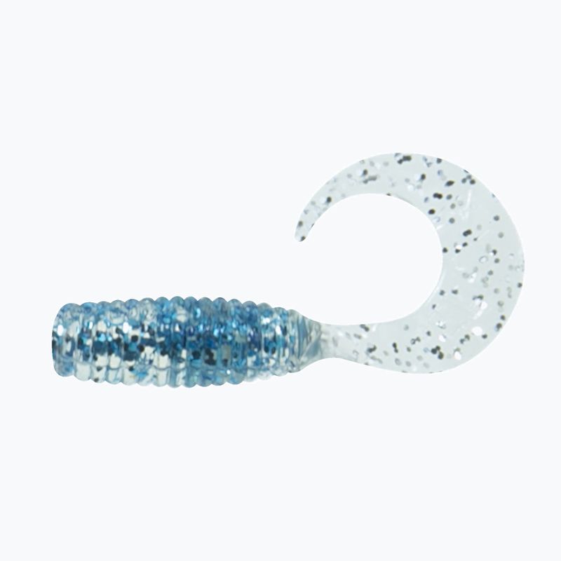 Esca in gomma Relax Twister VR1 Standard 8 pz. glitter chiaro/azzurro/glitter chiaro/argento