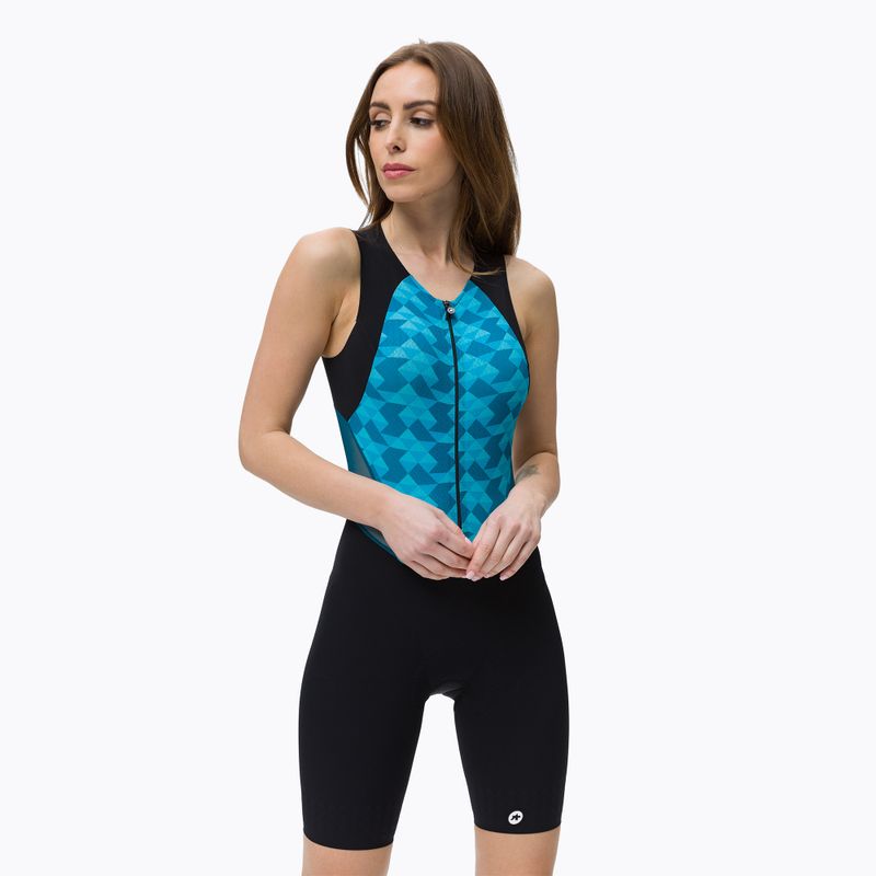 Tuta da triathlon da donna ASSOS Triator NS blu adamante