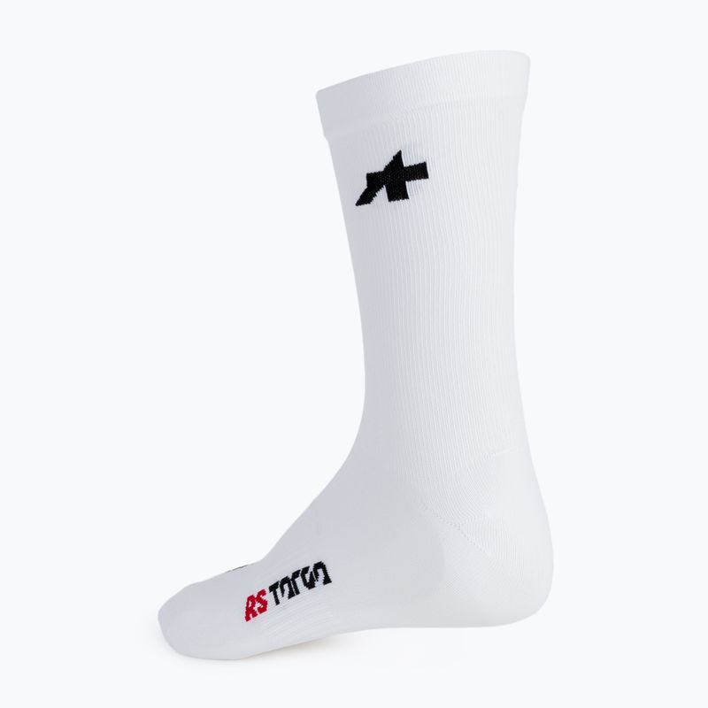 ASSOS RS Targa holy calze da ciclismo bianche 2