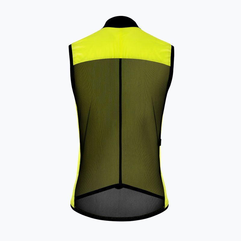 Gilet da ciclismo da uomo ASSOS Mille GT C2 Wind giallo ottico 2