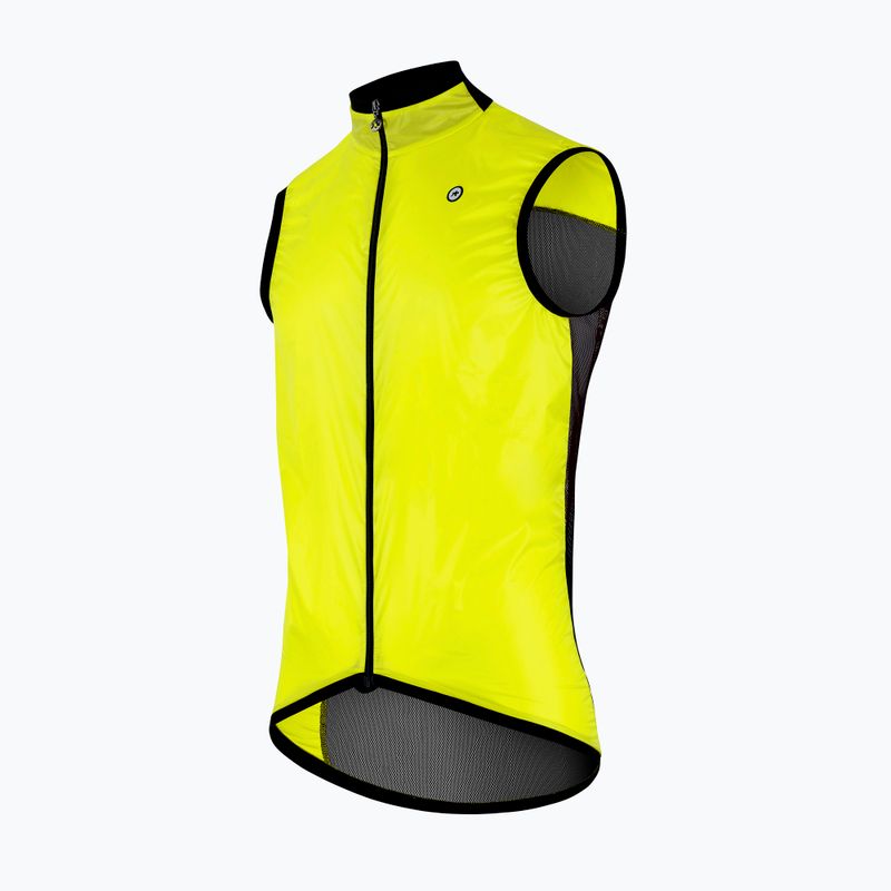 Gilet da ciclismo da uomo ASSOS Mille GT C2 Wind giallo ottico 3