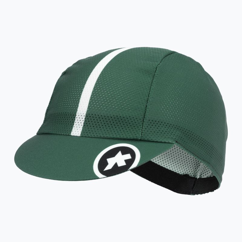 Berretto da ciclismo ASSOS verde granata 2