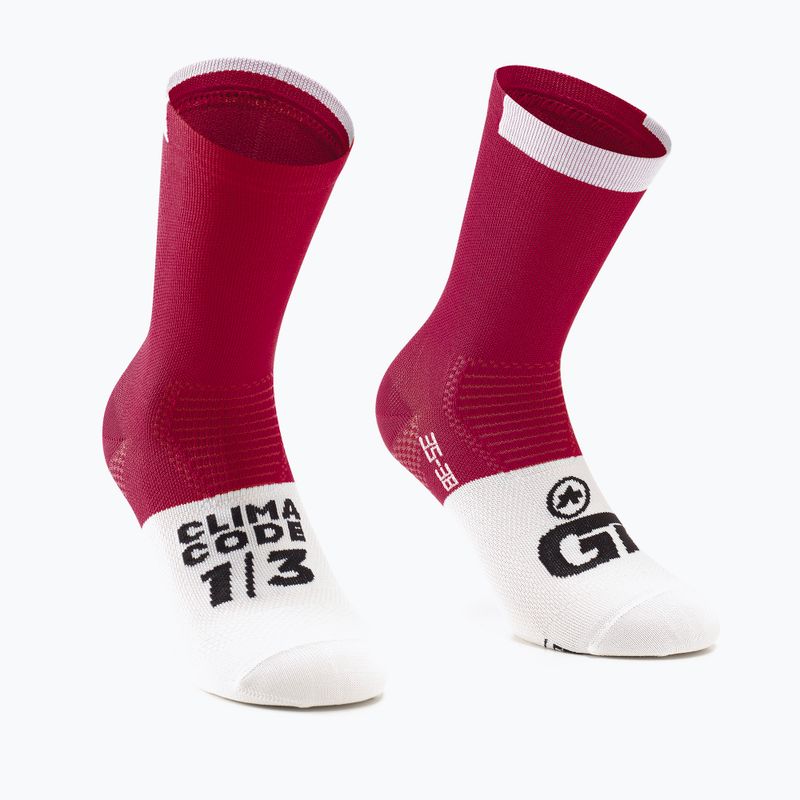ASSOS GT C2 bolgheri rosso calze da ciclismo