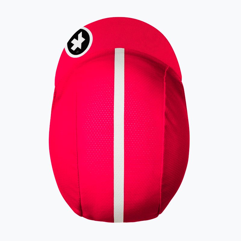 berretto da ciclismo ASSOS rosso lunare 4